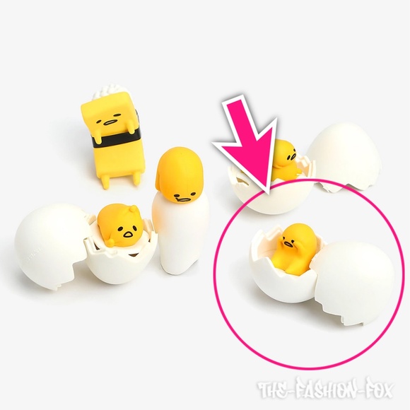 Re-Ment x Sanrio Gudetama Blind Box Eraser Pencil Topper Mascot Figure #2 Sleepy - Picture 8 of 9